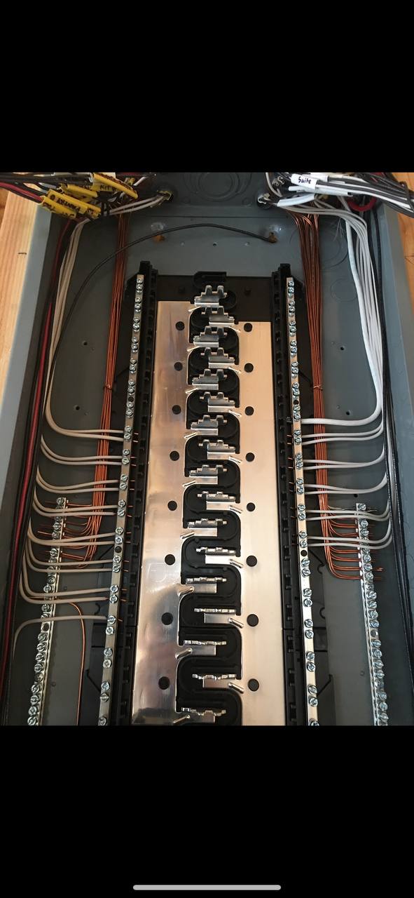 New electrical panel installation